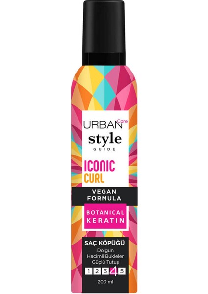 Urban Care Style Guide Saç Köpüğü Iconic Curl 200 ml