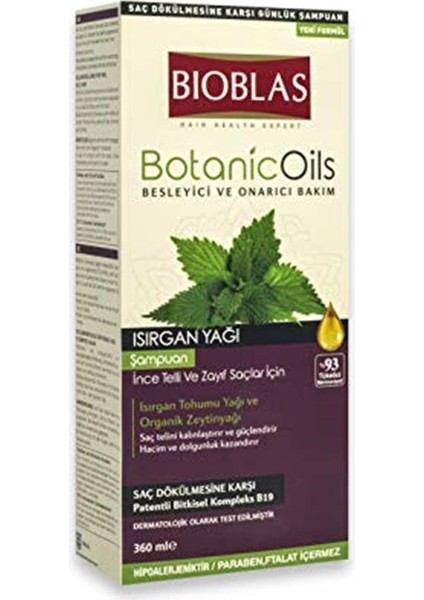 Botanic Oils 360 Ml Isırgan Yağlı Şampuan