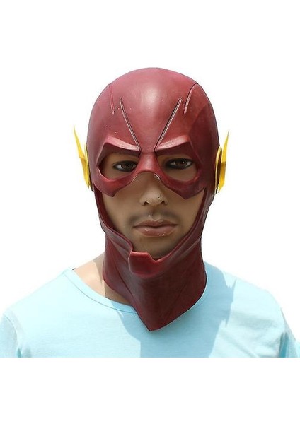 Cadılar Bayramı Partisi Kostüm Sahne Başlık Lateks Kırmızı Flaş Maskesi Cosplay Sahne (Yurt Dışından)