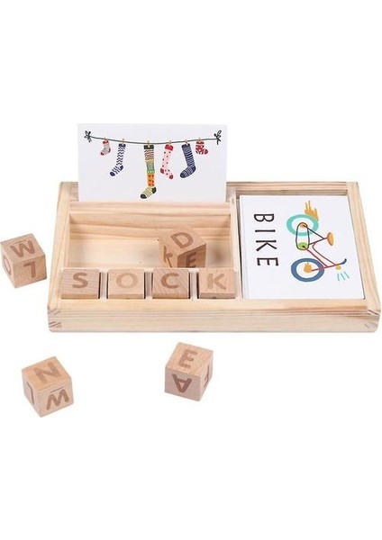 Yazım Kelimeler Oyunu Çocuklar Için Erken Eğitici Oyuncaklar Öğrenme Ahşap Oyuncaklar Montessori Eğitim Oyuncak (Yurt Dışından)