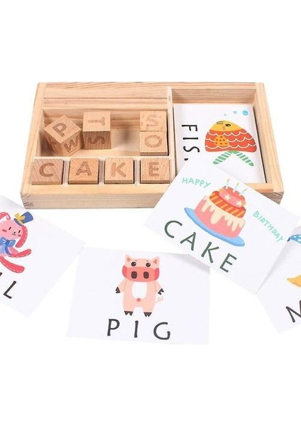 Yazım Kelimeler Oyunu Çocuklar Için Erken Eğitici Oyuncaklar Öğrenme Ahşap Oyuncaklar Montessori Eğitim Oyuncak (Yurt Dışından) fırsatları