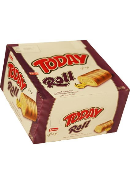 Today Swıss Roll Muz Kremalı Kek 35 gr 24 Adet (1 Kutu)