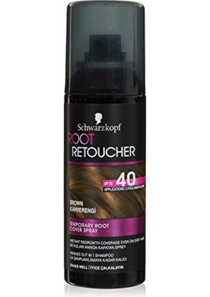 Root Retoucher Beyazları Anında Kapatan Sprey Boya Kahverengi, 120 Ml