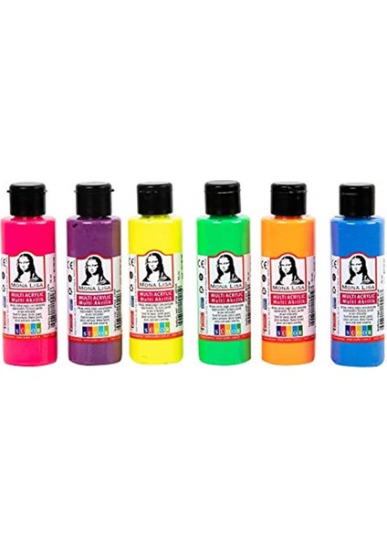 Monalisa Multi Akrilik Fosforlu Set 6X70 ml