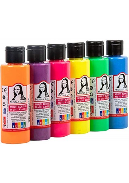 Monalisa Multi Akrilik Fosforlu Set 6X70 ml