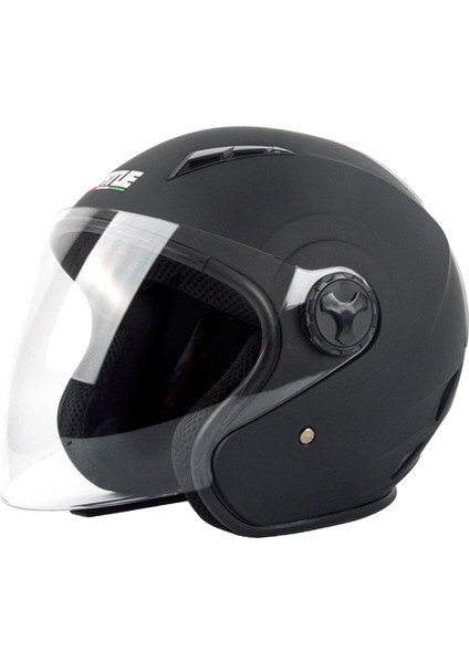 Motosiklet Sokak Spor Bisiklet Kask Tam Yüz Kask Temizle Vizörler Temizle Kalkan Kalkanı ile Birlikte Geliyor - Black L