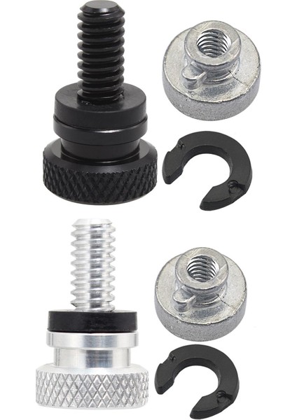 6mm Koltuk Cıvata Vidası 1/4 "yedek Sportster Siyahı modelleri