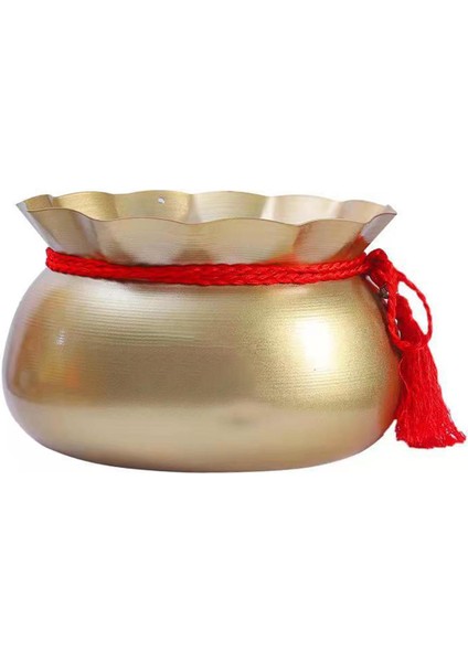 Yaratıcı Etli Bitki Pot Bonsai Blessing Bag Masaüstü Yeşil Ekleyici Vazo Altın