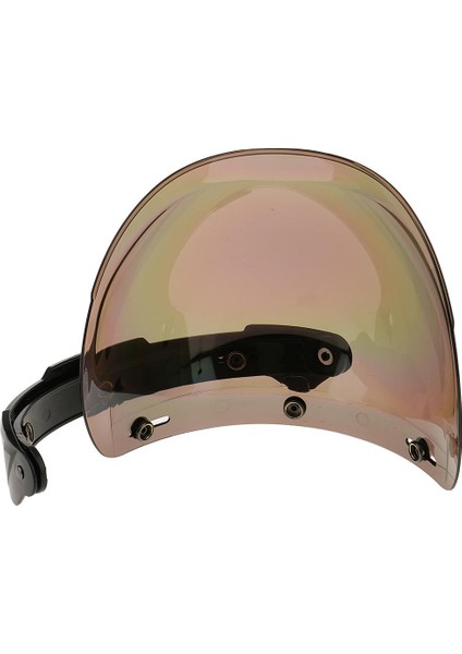 Motosiklet 3 Snap Kask Vizör Kalkanı Harley Renkli Için Yukarı/aşağı Lens Flip