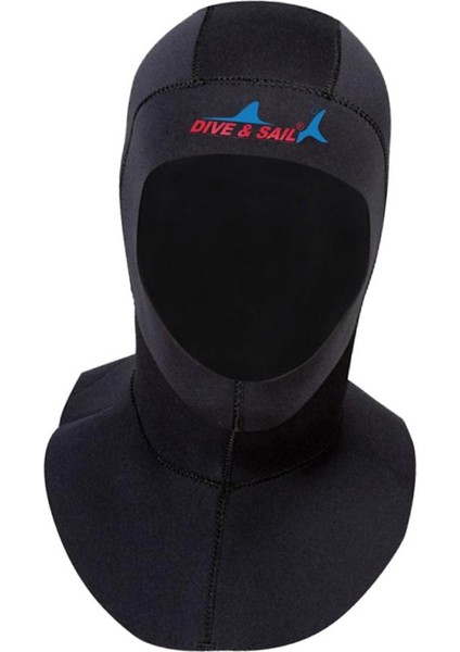 3mm Neopren Küba Dalış Norkeling Davlumbaz Tam Yüz Maskesi Sıcak Hood Cap S