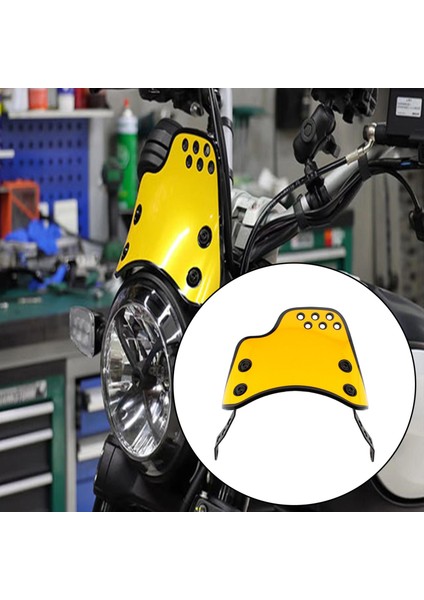 Yamaha Kawasaki Için Motosiklet Ön Cam Malzemeleri Parçaların Yerini Sarı modelleri