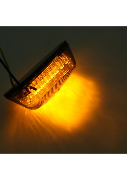 Flush Mount Motosiklet LED Turn Sinyalleri Göz Kırpma Işıkları Evrensel Bisiklet Dumanı