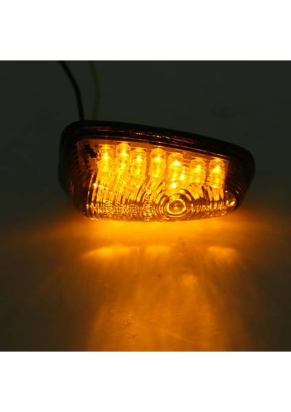 Flush Mount Motosiklet LED Turn Sinyalleri Göz Kırpma Işıkları Evrensel Bisiklet Dumanı