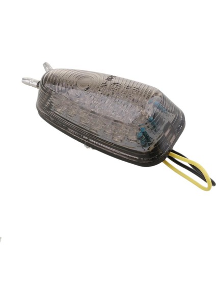 Flush Mount Motosiklet LED Turn Sinyalleri Göz Kırpma Işıkları Evrensel Bisiklet Dumanı
