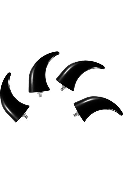 Helikopter Bobber Touring Için Motosiklet Ön Boynuzlar Dekorasyonu - Siyah modelleri