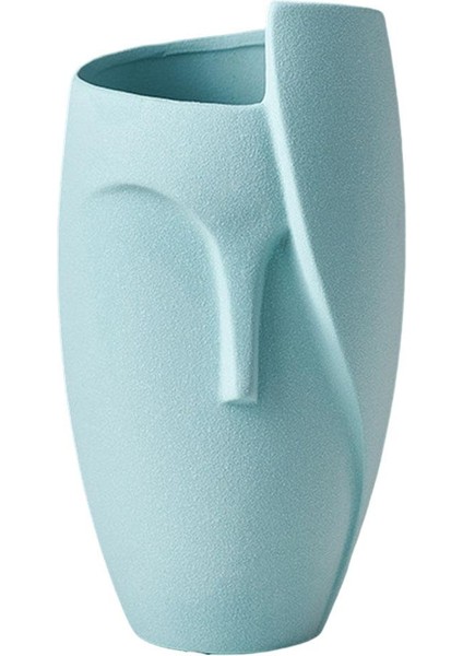 Özet Insan Yüz Vazo Seramik Sanatları Tablo Pot Pişir Edinme Dekoru Yeşil