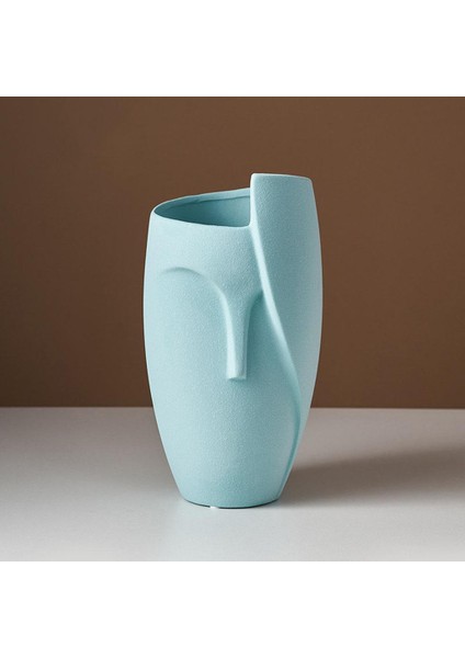 Özet Insan Yüz Vazo Seramik Sanatları Tablo Pot Pişir Edinme Dekoru Yeşil fiyatları