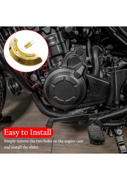 Honda Rebel CMX500 CMX300 Altın Için Sol Motor Kılıfı Kapak Koruma Koruyucusu Koruyucu fırsatları