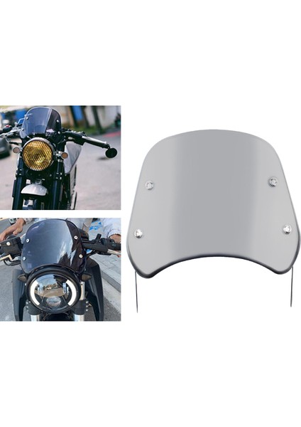 5-7 "motosiklet Far Ön Cam Rüzgar Deflektörü Cam Yerini Şeffaf fırsatları