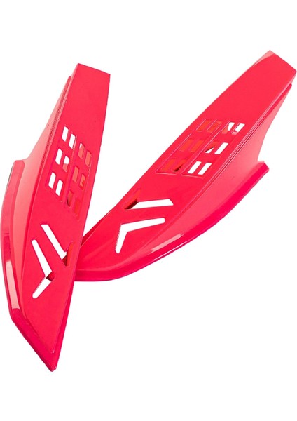 Plastik Motosiklet Kask Boynuzları Koruyucu Şık Güçlü Yapışkan Parçalar Pembe