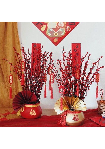 Yaratıcı Etli Bitki Pot Bonsai Blessing Bag Masaüstü Yeşil Ekleyici Vazo Kırmızı fırsatları