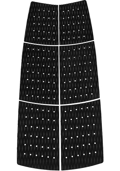 Set 6 Surfboard Tekne Yat Ön Ayak Çekiş Pedi Güverte Kavrama Aksesuarları Siyah