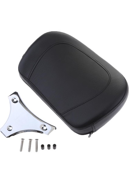 Harley Touring Silver Için Braket Dağı ile Motosiklet Backrest Pad