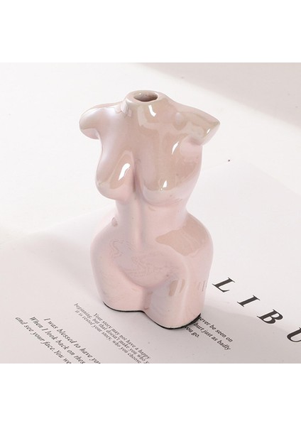 Kadın Vücut Vazo Sanat Seramik Ev Masa Üstü Dekor Saksı Vazo Pembe fırsatları