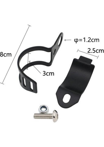 2pcs Motosiklet Turn Sinyalleri Çatal Kelepçeleri Montaj Işık Tutucu Braketi Siyah modelleri