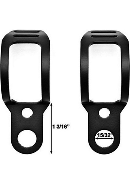 2pcs Motosiklet Turn Sinyalleri Çatal Kelepçeleri Montaj Işık Tutucu Braketi Siyah fırsatları