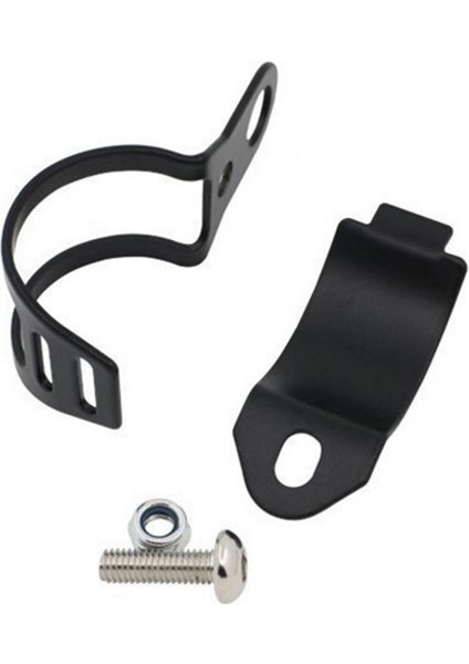 2pcs Motosiklet Turn Sinyalleri Çatal Kelepçeleri Montaj Işık Tutucu Braketi Siyah indirimleri
