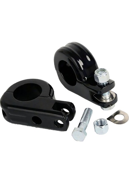 Motosiklet 32MM Motor Çökme Barı Ayak Peg Montaj Harley Black Için