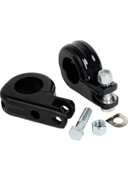 Motosiklet 32MM Motor Çökme Barı Ayak Peg Montaj Harley Black Için fiyatları