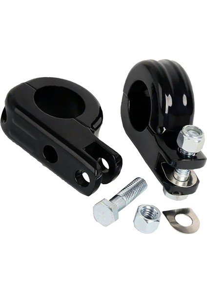 Motosiklet 32MM Motor Çökme Barı Ayak Peg Montaj Harley Black Için modelleri