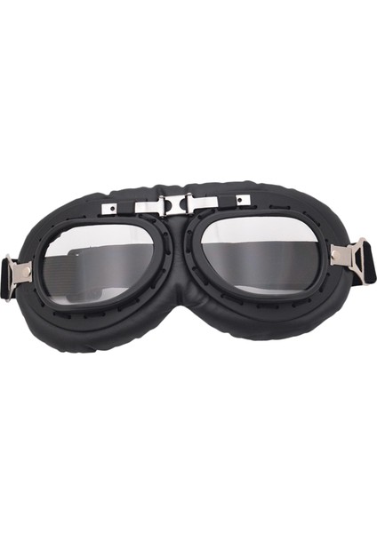 Motosiklet Goggles Classic Anti-Cratch Vintage Fit Harley Off-Road Atv Clear