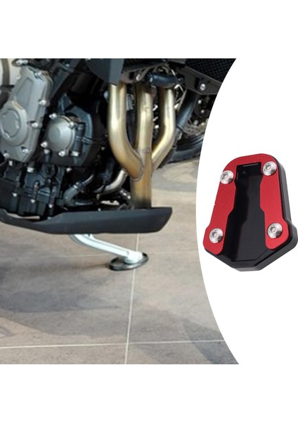 Honda CRF300L CRF300 Ralli Kırmızı Için 1x Kickstand Side Stand Uzantı Pedi indirimleri