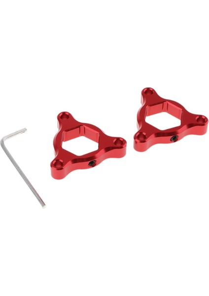 17MM Cnc Alüminyum Bıçağı Altıgen Aniduzed Çatal Ön Hazırlık Kuraklayıcıları Kit Kırmızı indirimleri