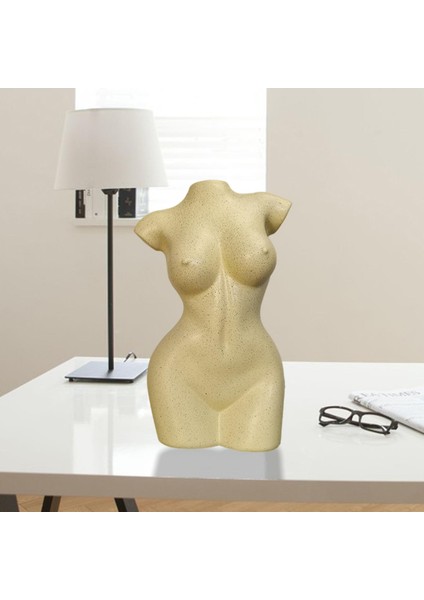 Vücut Saksı Vazo Ekicileri Tutucu Centerpieces Sanat Heykel Ev Dekor Sarı fiyatları