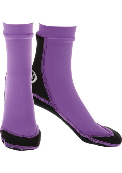 1.5mm Dalış Çorap Yüzme Şnorkel Ayakkabı Neopren Sörf Çizmeler L Mor