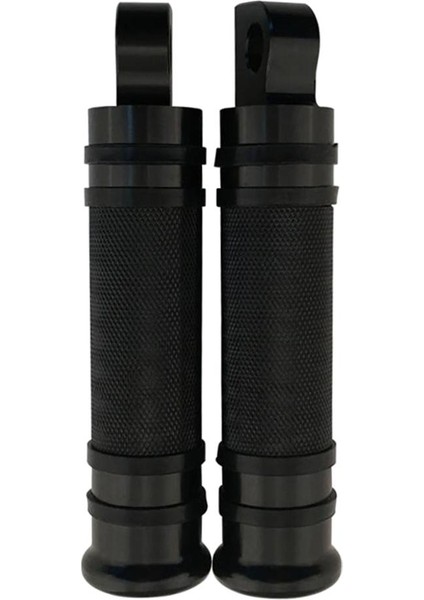 Harley Black Için Universal Motosiklet Cnc Footpeg Pedalları
