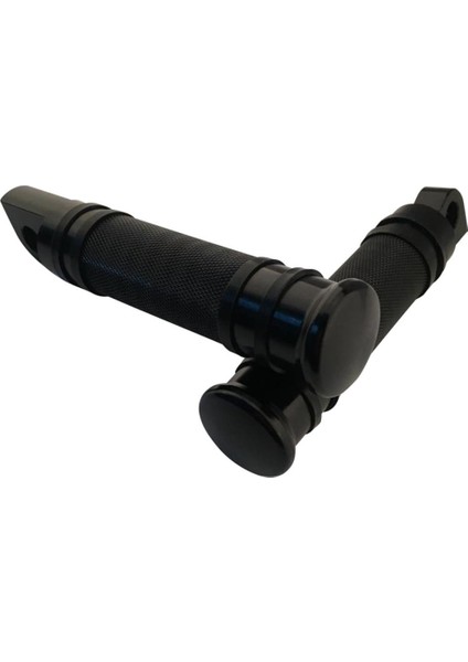 Harley Black Için Universal Motosiklet Cnc Footpeg Pedalları fırsatları