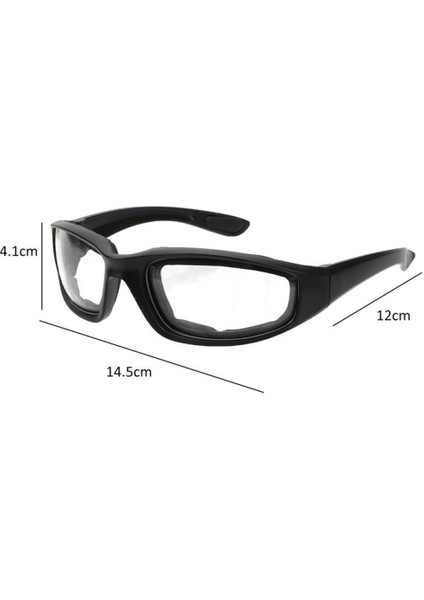 Motosiklet Bisikletçisi Gözlükleri Atv Kirli Bisiklet Güneş Gözlüğü/ Erkekler Için Kadınlar 14X12X4.1 cm Clear fırsatları