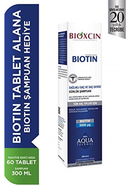 Bıotın 5000mcg 60tb+Şamp Hed.(Kofre) 1 Paket (1 X 1 Adet)