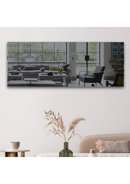 Ayna Füme Ayna Güneş Desen Kanallı 130 x 50 cm