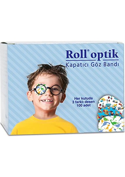 Optik 100'LÜ Kapatıcı Göz Bandı, Göz Pedi, Erkek (131009)