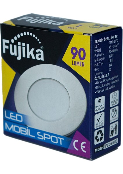 1W 220V 6500K Sıva Altı LED Spot fiyatları