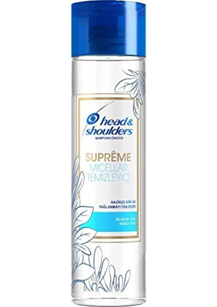 Head & Shoulders Supreme Micellar Temizleyici Tonik Şampuan Öncesi Silikonsuz, Parfümsüz 250 ml