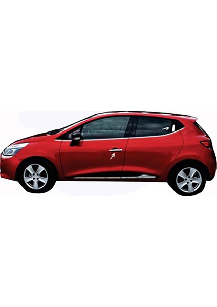 Renault Clio 4 Krom Sensörlü Kapı Kolu Seti 4 Kapı P Çelik 2012-2018 Sensörlü