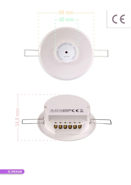 4 Yollu IR Kızıl Ötesi Kontrol Ünitesi Beyaz fırsatları