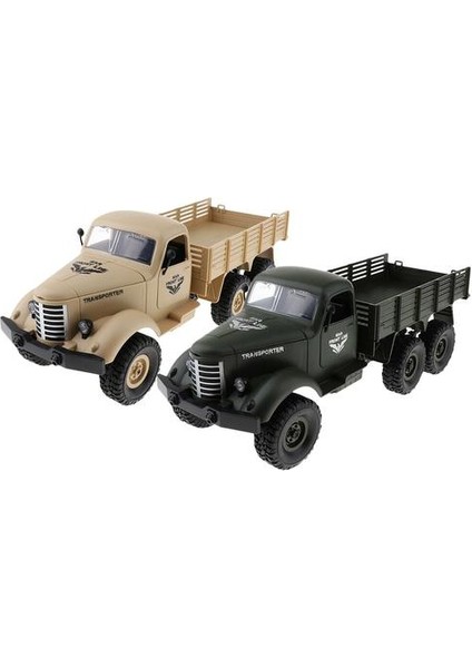 6WD 1/16 Rc Askeri Tırmanma Kamyonu Araç Model Oyuncak W / Kontrol Cihazı | Rc Arabalar (Yeşil) (Yurt Dışından)